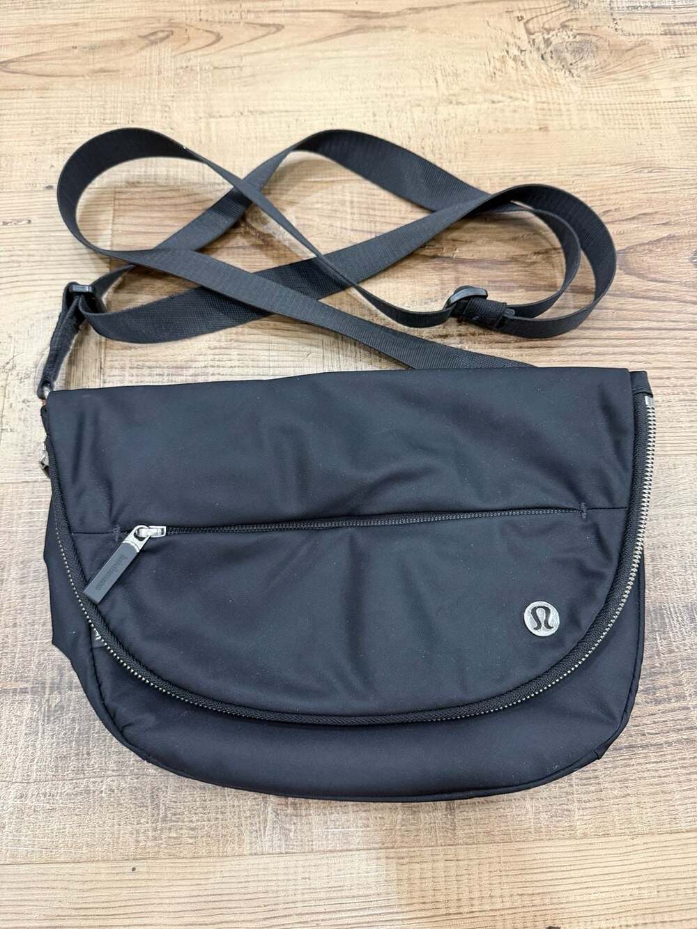 Lululemon All Night Festival Bag Black Nylon Crossbody Shoulder Bag